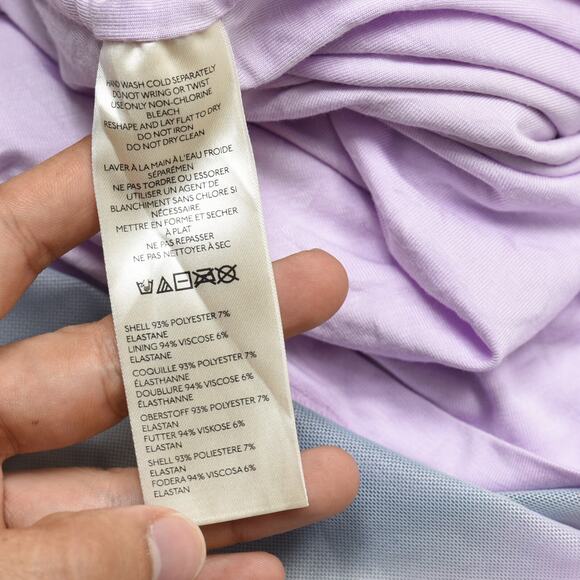 NEW Anthropologie Women's Wrap Dress Midi Abstract Polyester Multicolor Size L - Picture 7 of 8